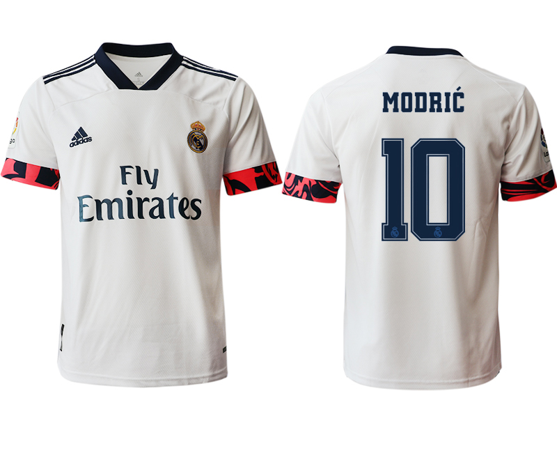 Men 2020-2021 club Real Madrid home aaa version #10 white Soccer Jerseys2->real madrid jersey->Soccer Club Jersey